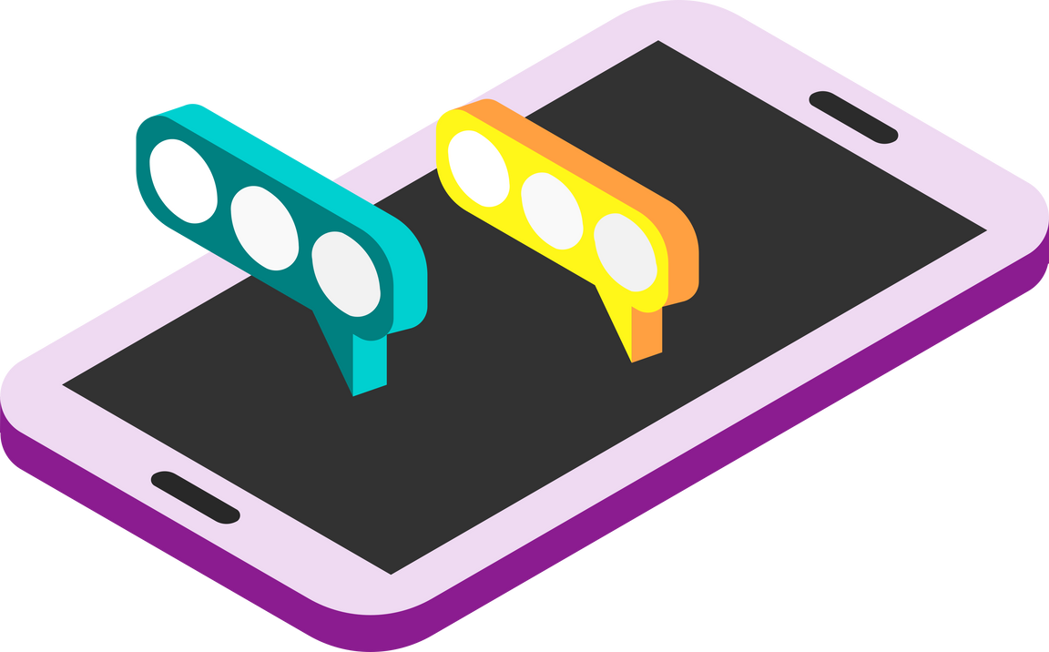 Mobile Chat Illustration